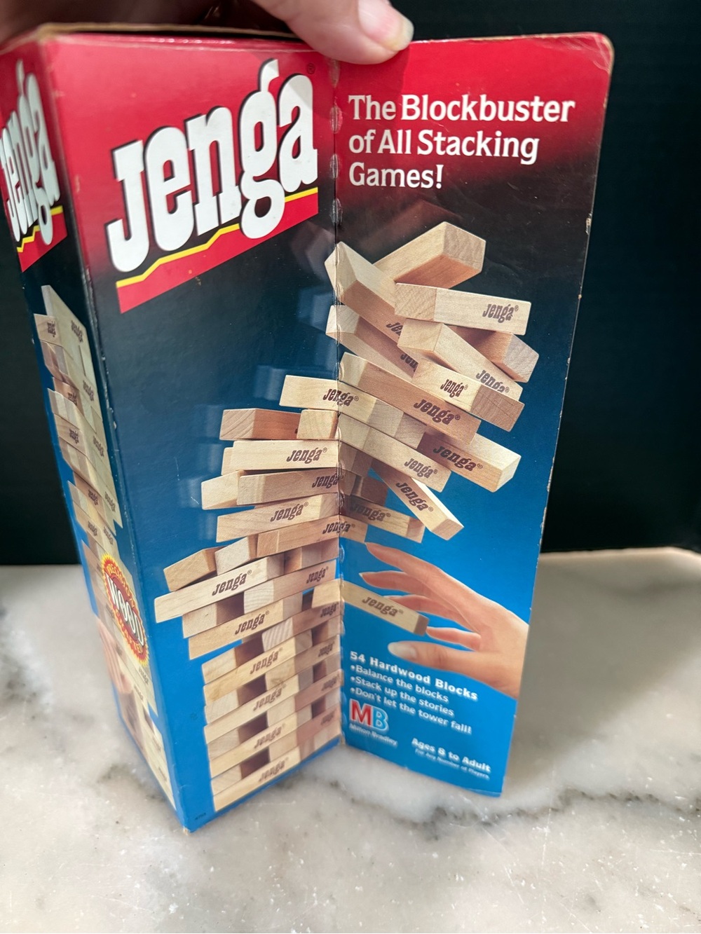 Vintage Jenga Milton Bradley Game 1986 Complete "New"